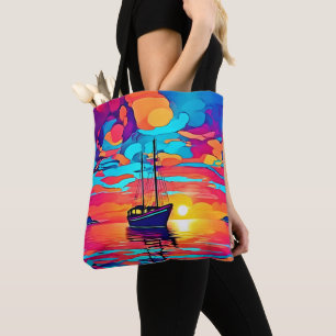 Bolsa Tote Sonho de veleiro sunset