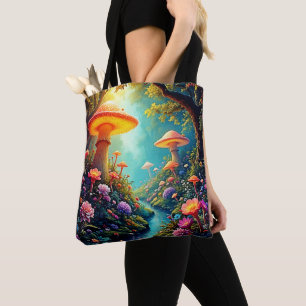 Bolsa Tote Sonho Encantado de Floresta de Mushroom