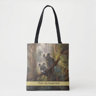 Bolsa Tote Sonhos da Floresta de Koalás, personalizado