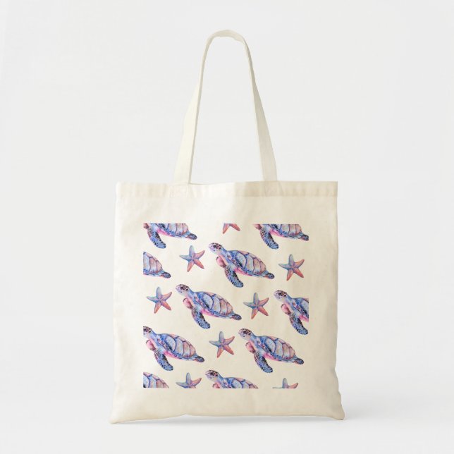 Bolsa Tote Sonhos de Tartaruga Marinha  (Frente)