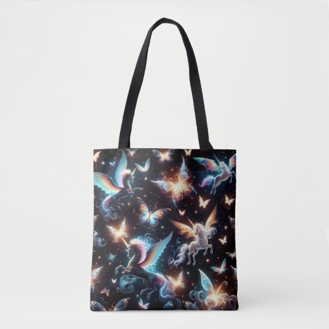 Bolsa Tote Sonhos de Unicórnio (Frente)