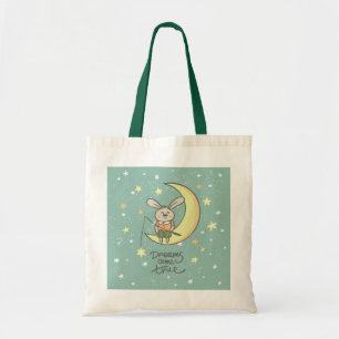 Bolsa Tote Sonhos tornam-se realidade Coelhinho na Lua