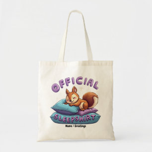 Bolsa Tote Sono Oficial de Esquilo Fofo & Soneca Divertida
