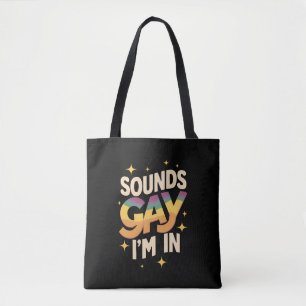 Bolsa Tote Sons Groovy São Gays Estou no Orgulho LGBT Arco-ír