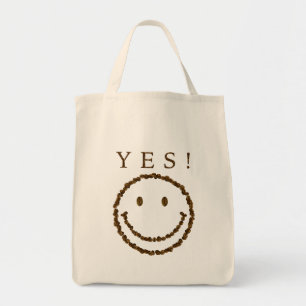 Bolsa Tote Sorria com feijões de café
