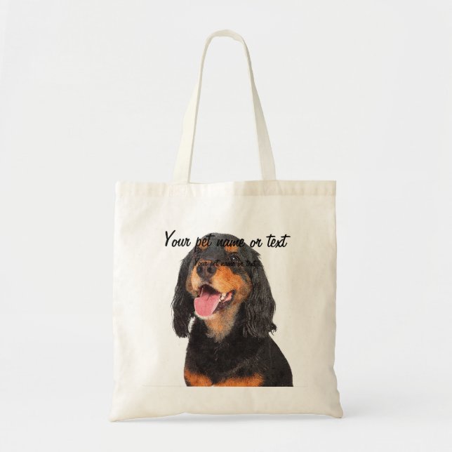 Bolsa Tote Sorria de Gordon Setter Dog (Frente)