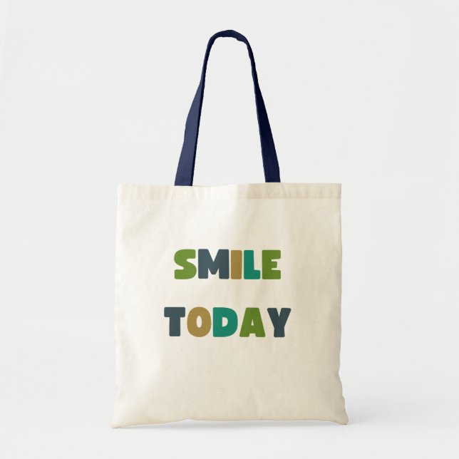 Bolsa Tote sorria hoje. Bolsas e sacos de compras (Frente)