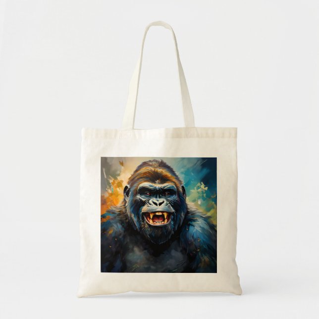 Bolsa Tote Sorriso Grande de Gorilla (Frente)