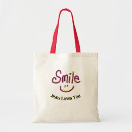 Bolsa Tote Sorriso Jesus Te Ama Personalizado 