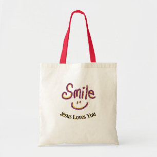 Bolsa Tote Sorriso Jesus Te Ama Personalizado