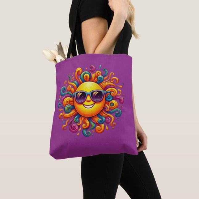 Bolsa Tote Sorrisos Sunny de Verão- (Close Up)