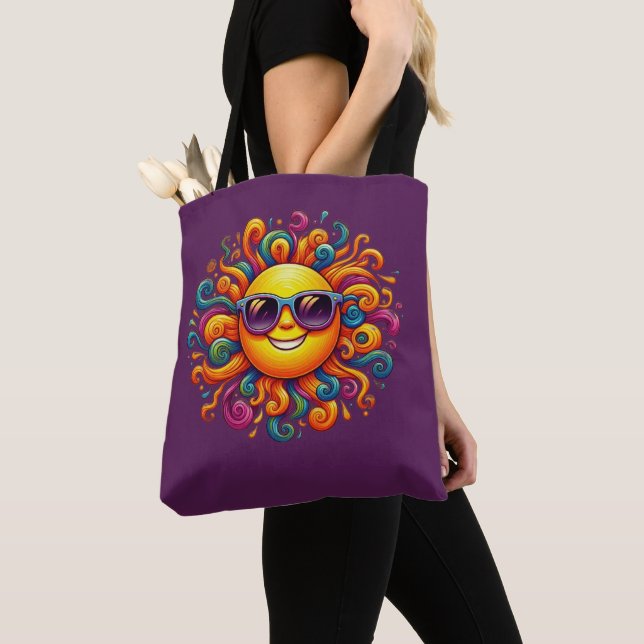 Bolsa Tote Sorrisos Sunny de Verão- (Close Up)
