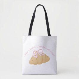 Bolsa Tote Sorry I’m Late I Needed a Sweet Treat Cute Girly