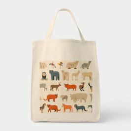 Bolsa Tote Sorte de animais imaginários