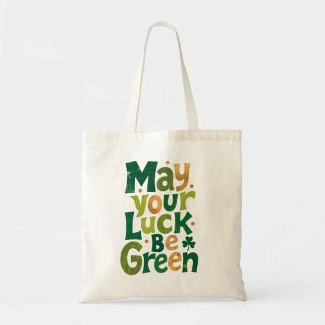 Bolsa Tote Sorte Verde Irlandesa (Frente)
