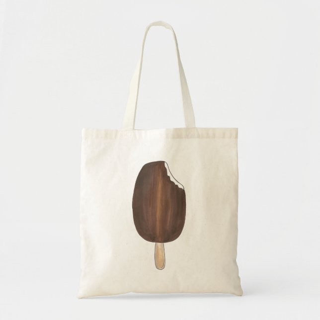 Bolsa Tote Sorvete de Chocolate Escuro Saco de Tota (Frente)