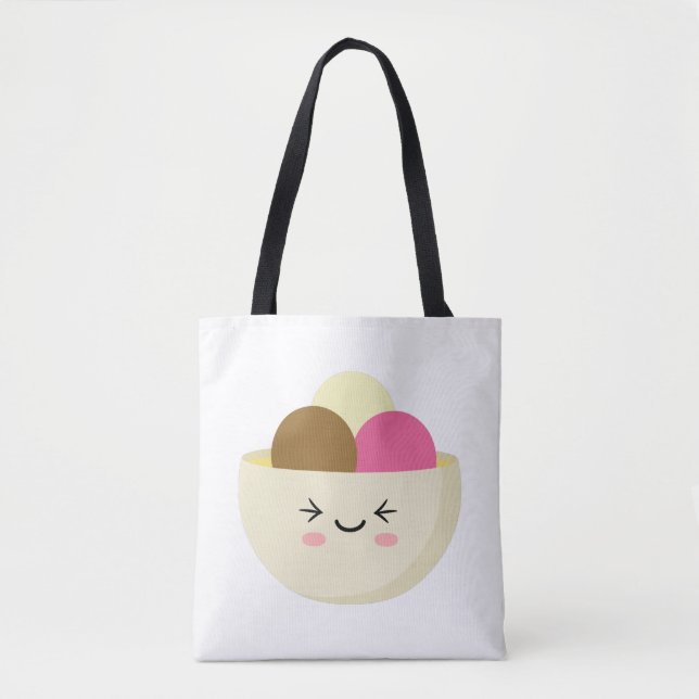 Bolsa Tote Sorvete Kawaii (Frente)