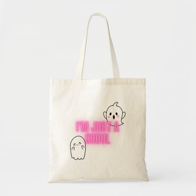 Bolsa Tote "Sou apenas um Ghoul" Tote Bag (Frente)