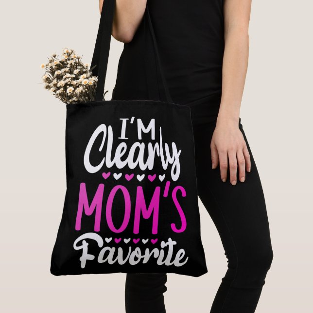 Bolsa Tote Sou claramente Mãe favorita (Close Up)