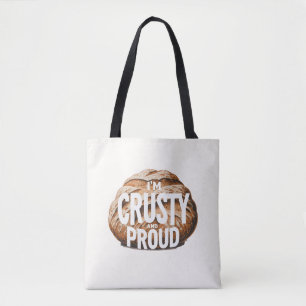Bolsa Tote Sou crocante e orgulhoso, eu faço pão