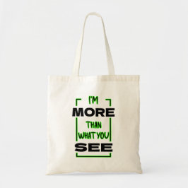 Bolsa Tote Sou Mais do Que Você Vê Design de Tipografia Negri