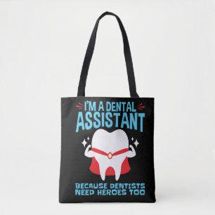 Bolsa Tote Sou um Dentista Adormecido que precisa de Heróis