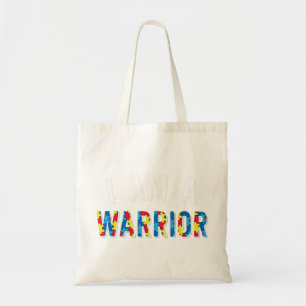 Bolsa Tote Sou Um design De Guerreiro. Coloque a peça de queb
