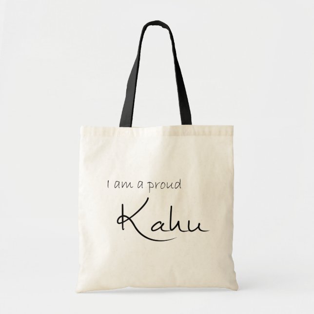 Bolsa Tote Sou um Kahu orgulhoso (pai de estimação) - Benefíc (Frente)