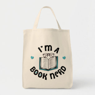 Bolsa Tote Sou um Nerd de Livro