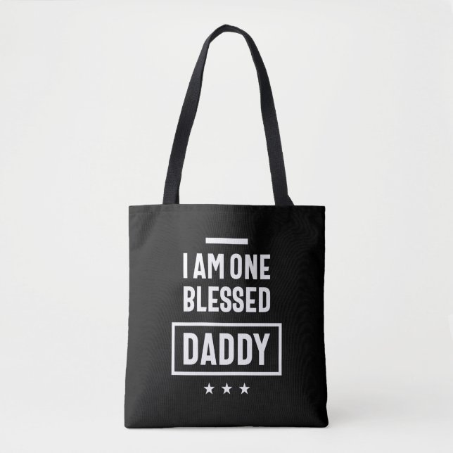 Bolsa Tote Sou Um Pai Abençoado | Padre Gift (Frente)