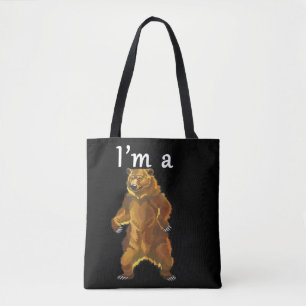 Bolsa Tote Sou um Urso Grizzly e Ursos Marrons