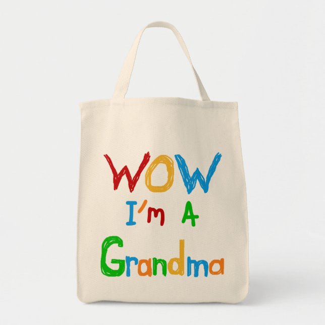 Bolsa Tote Sou uma vovó T-shirts e presentes (Frente)