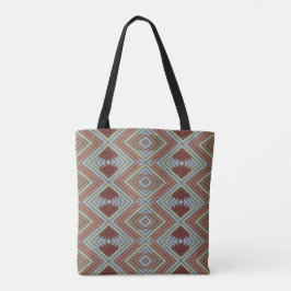 Bolsa Tote South West American Indian Style Patterned Art