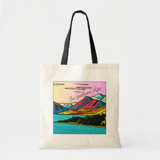 Bolsa Tote Southern Alps Landscape Double-Sided Tote Bag