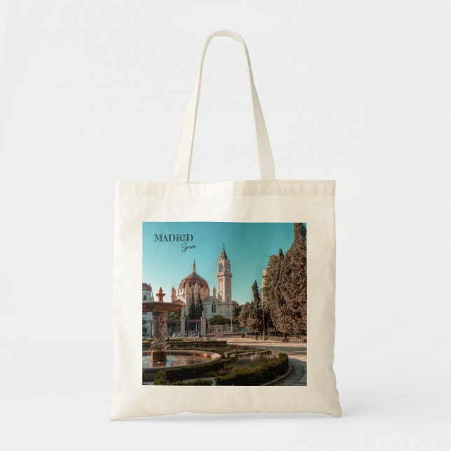 Bolsa Tote Souvenir paisagem da Espanha de Madrid (Frente)