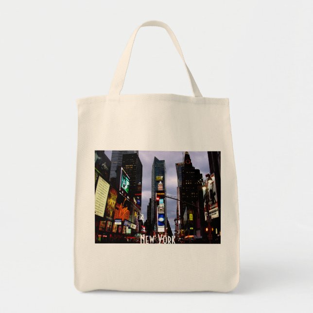 Bolsa Tote Souvenir Tote Bag Times Square Souvenir (Frente)