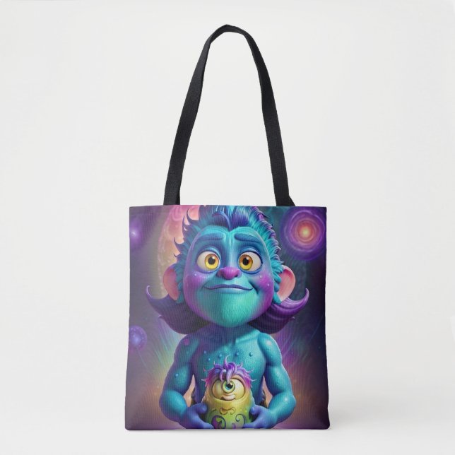 Bolsa Tote Space Alien & Friend (Frente)