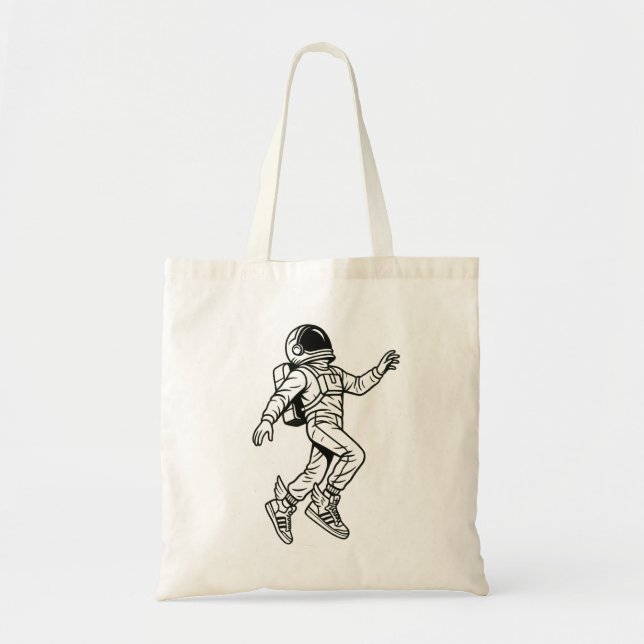Bolsa Tote Space Kicks: Winged Astronaut Flight (Frente)
