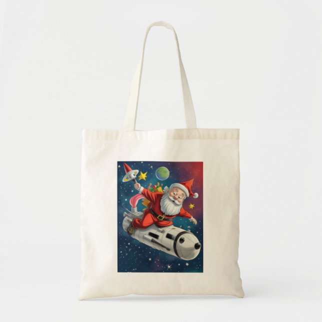 Bolsa Tote Space Santa Claus (Frente)