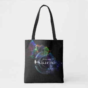 Bolsa Tote Spacescape de Arte Fractal do Eclipse Solar