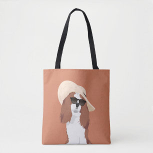 Bolsa Tote Spaniel de rei descuidado Charles das férias