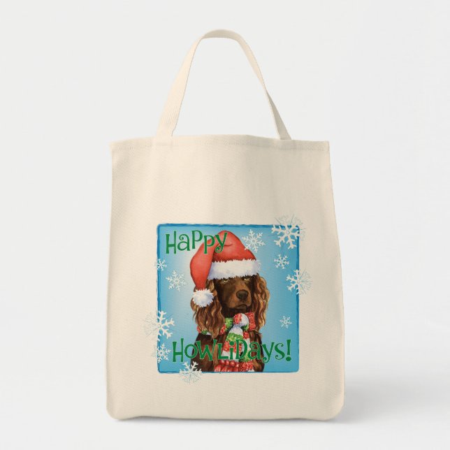 Bolsa Tote Spaniel feliz de Howliday Boykin (Frente)