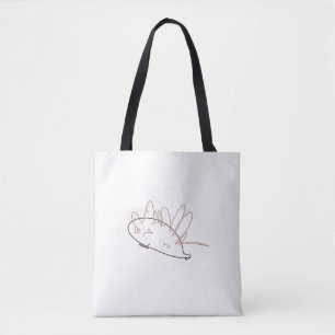 Bolsa Tote Sparky oouriço descuidado - Desenhado à Mão para C