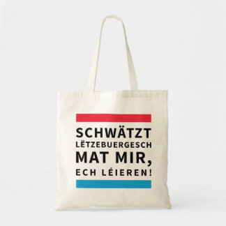 Bolsa Tote Speak Luxembourgish bag
