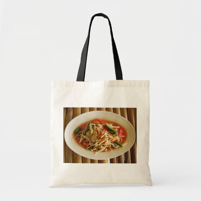 Bolsa Tote Spicy Papaya Salad [Som Tam] ... Comida tailandesa (Frente)