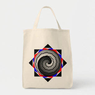 Bolsa Tote Spiral de dupla Yin Yang por Kenneth Yoncich