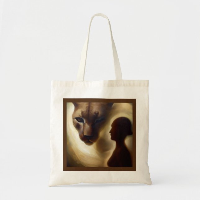 Bolsa Tote Spirit Animal Cougar 1 (Frente)