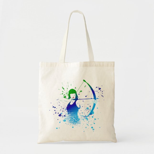 Bolsa Tote Splash de Tinta do Arqueiro Feminino (Frente)