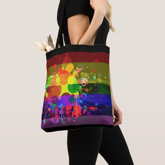 Bolsa Tote Splash Paint Design Lads Bag (Close Up)