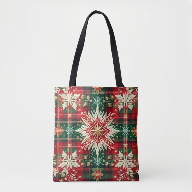 Bolsa Tote Splendor Snowflake (Frente)